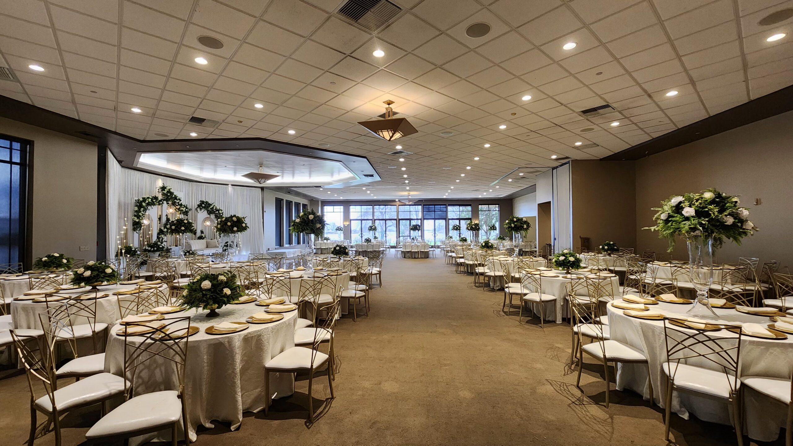 Delta Ballroom interior at Waves Banquet